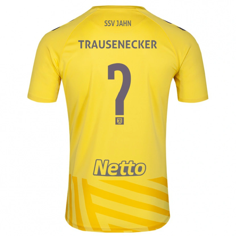 Danxen Heren Bastian Trausenecker #0 Geel Grijs Keepersshirt 2025/26 T-Shirt België