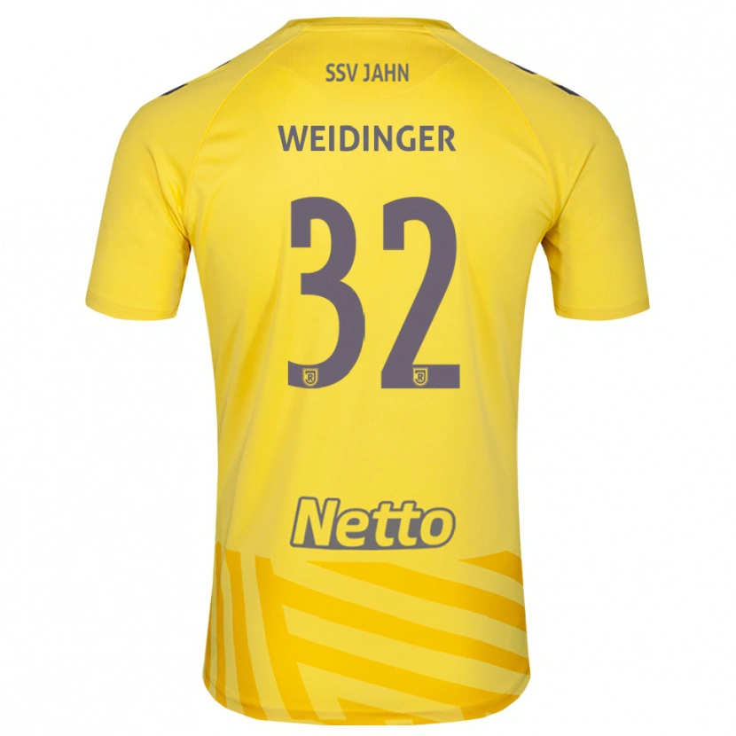 Danxen Heren Alexander Weidinger #32 Geel Grijs Keepersshirt 2025/26 T-Shirt België
