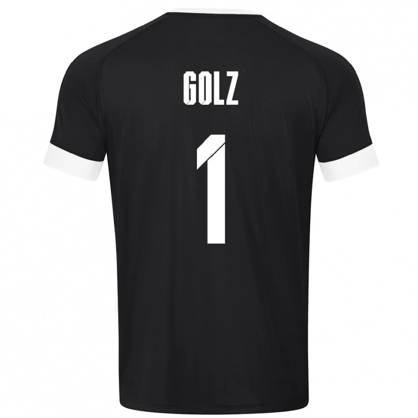 Danxen Heren Jakob Golz #1 Zwart Wit Keepersshirt 2025/26 T-Shirt België