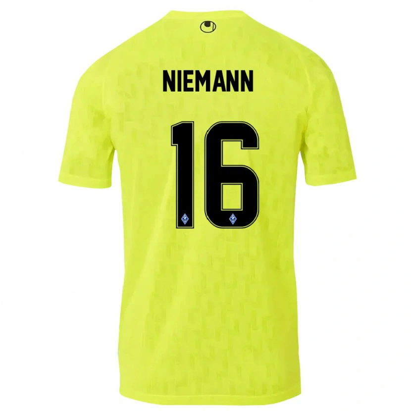 Danxen Heren Jan Niemann #16 Geel Zwart Keepersshirt 2025/26 T-Shirt België