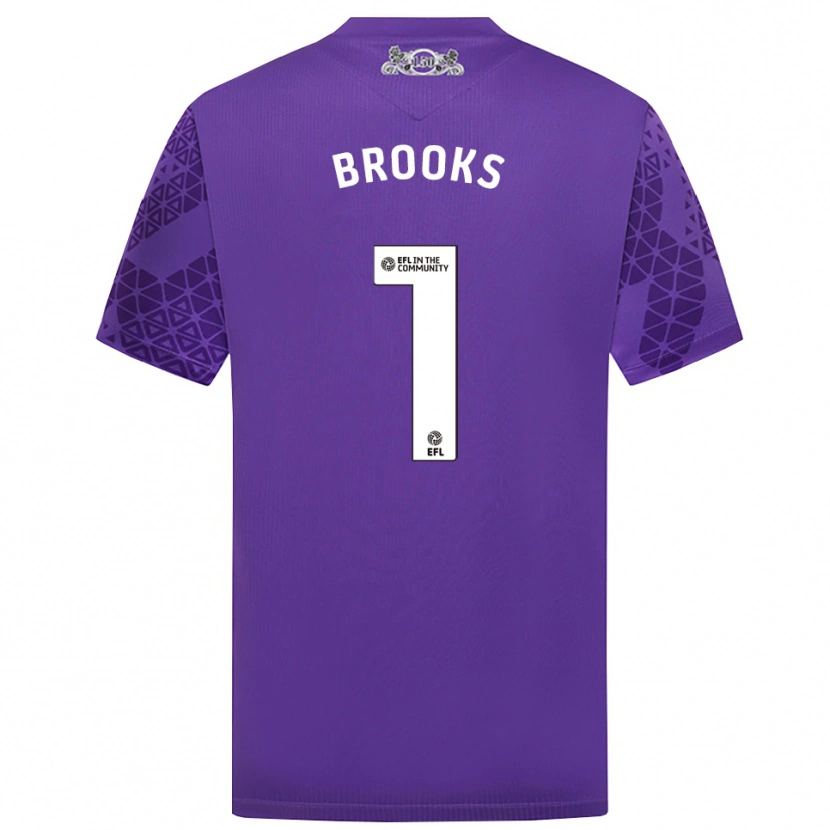 Danxen Heren Alexandra Brooks #1 Paars Wit Keepersshirt 2025/26 T-Shirt België