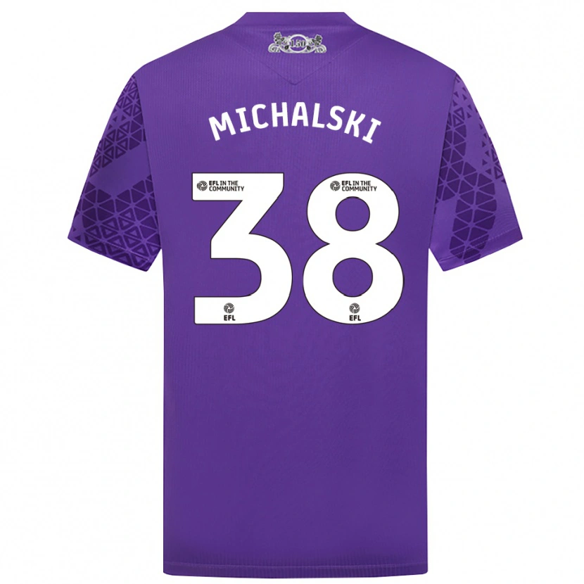 Danxen Heren Nicholas Michalski #38 Paars Wit Keepersshirt 2025/26 T-Shirt België