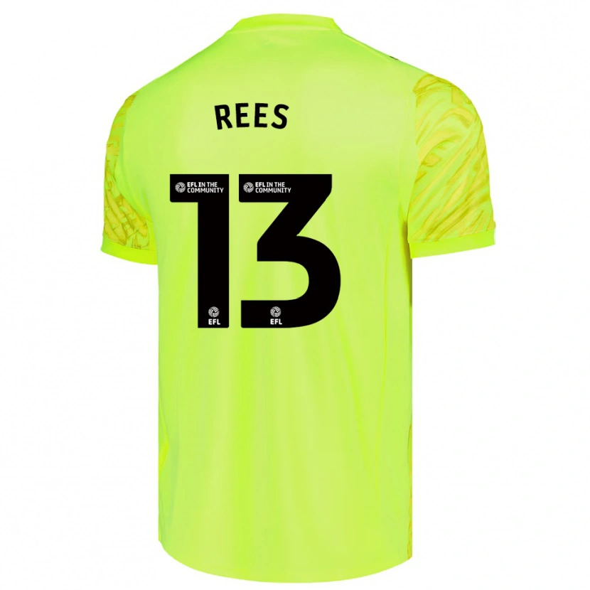 Danxen Heren Harvey Rees #13 Fluorescerend Groen Keepersshirt 2025/26 T-Shirt België