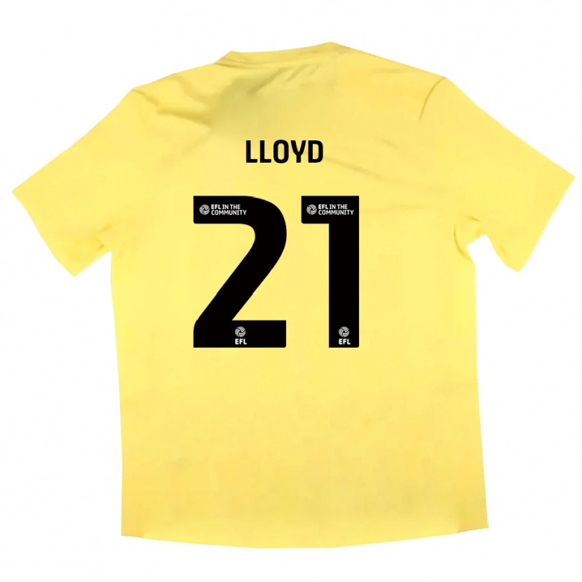 Danxen Heren Oliver Lloyd #21 Geel Zwart Keepersshirt 2025/26 T-Shirt België