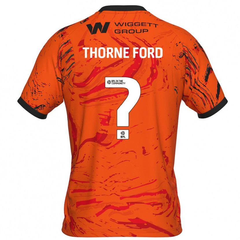 Danxen Heren Evie Thorne Ford #0 Oranje Zwart Keepersshirt 2025/26 T-Shirt België