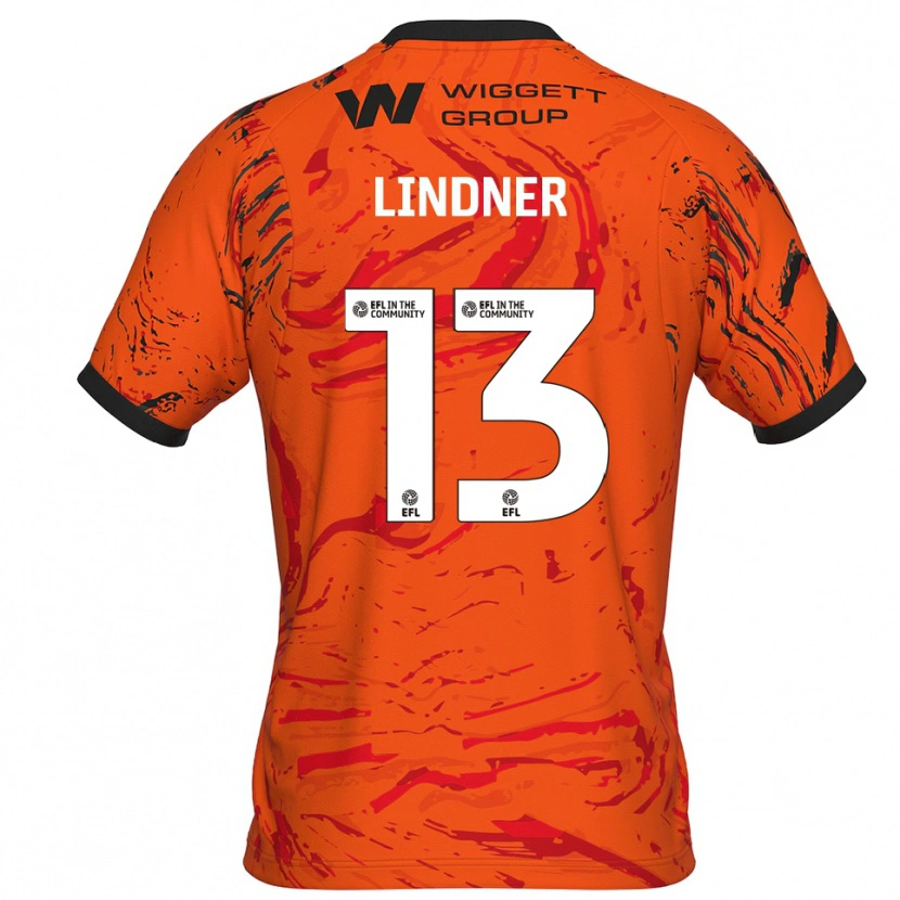 Danxen Heren Caspar Lindner #13 Oranje Zwart Keepersshirt 2025/26 T-Shirt België