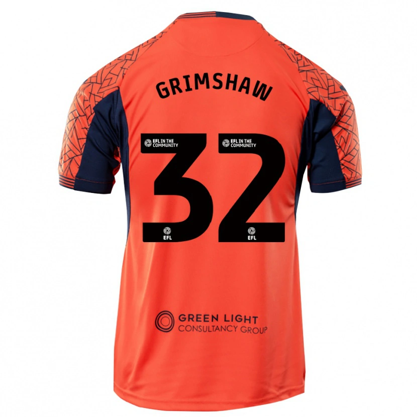Danxen Heren Daniel Grimshaw #32 Oranje Zwart Keepersshirt 2025/26 T-Shirt België