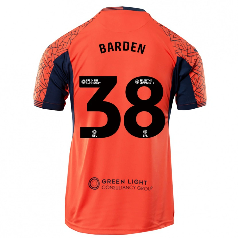 Danxen Heren Daniel Barden #38 Oranje Zwart Keepersshirt 2025/26 T-Shirt België