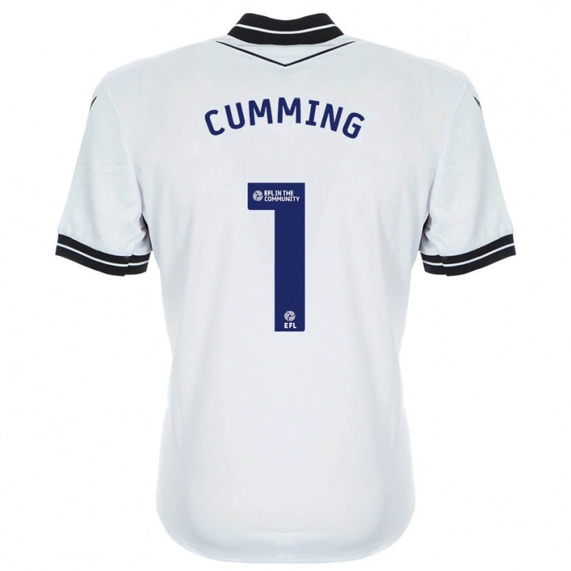 Danxen Heren Jamie Cumming #1 Wit Koninklijk Blauw Keepersshirt 2025/26 T-Shirt België