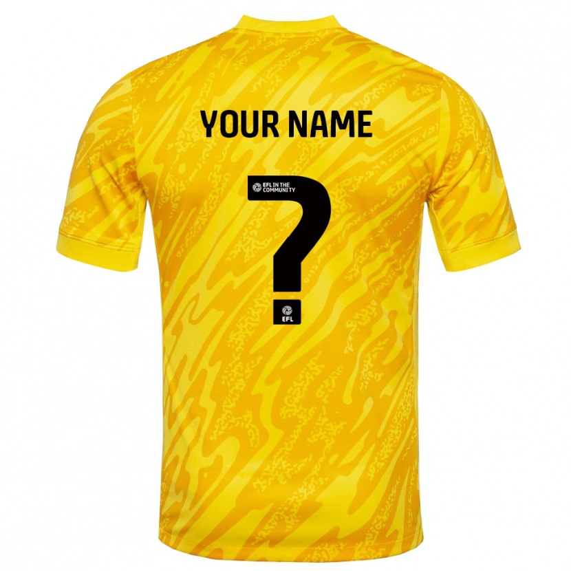 Danxen Heren Portsmouth FC Geel Zwart Keepersshirt 2025/26 T-Shirt België