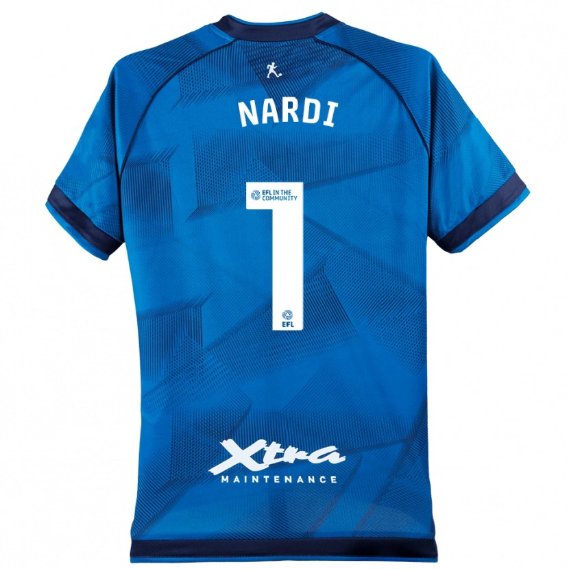 Danxen Heren Paul Nardi #1 Blauw Wit Keepersshirt 2025/26 T-Shirt België