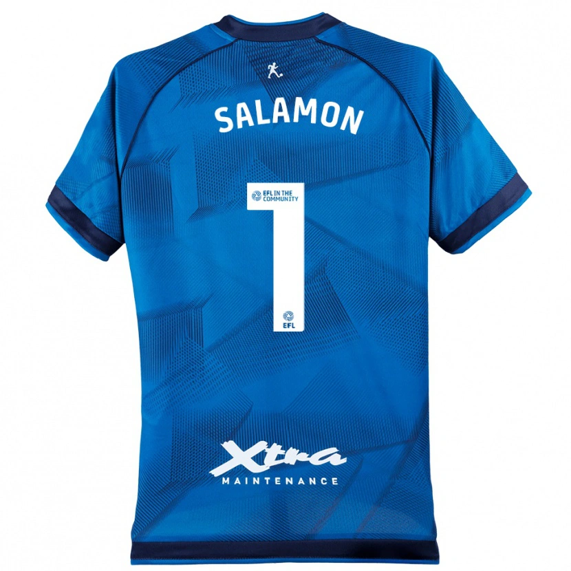 Danxen Heren Matteo Salamon #1 Blauw Wit Keepersshirt 2025/26 T-Shirt België