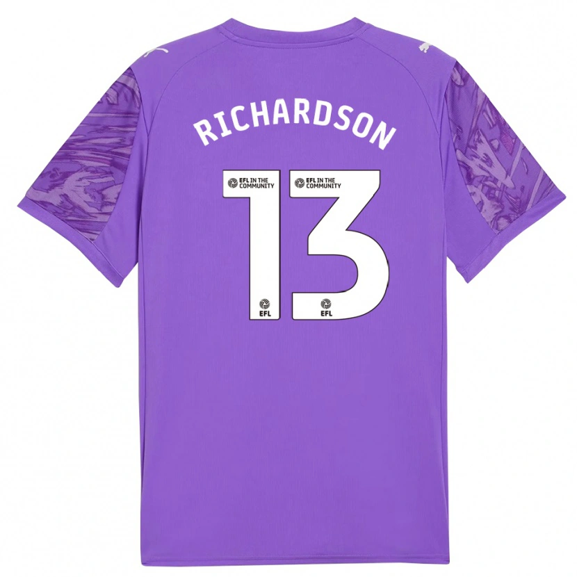 Danxen Heren Cale Richardson #13 Paars Wit Keepersshirt 2025/26 T-Shirt België