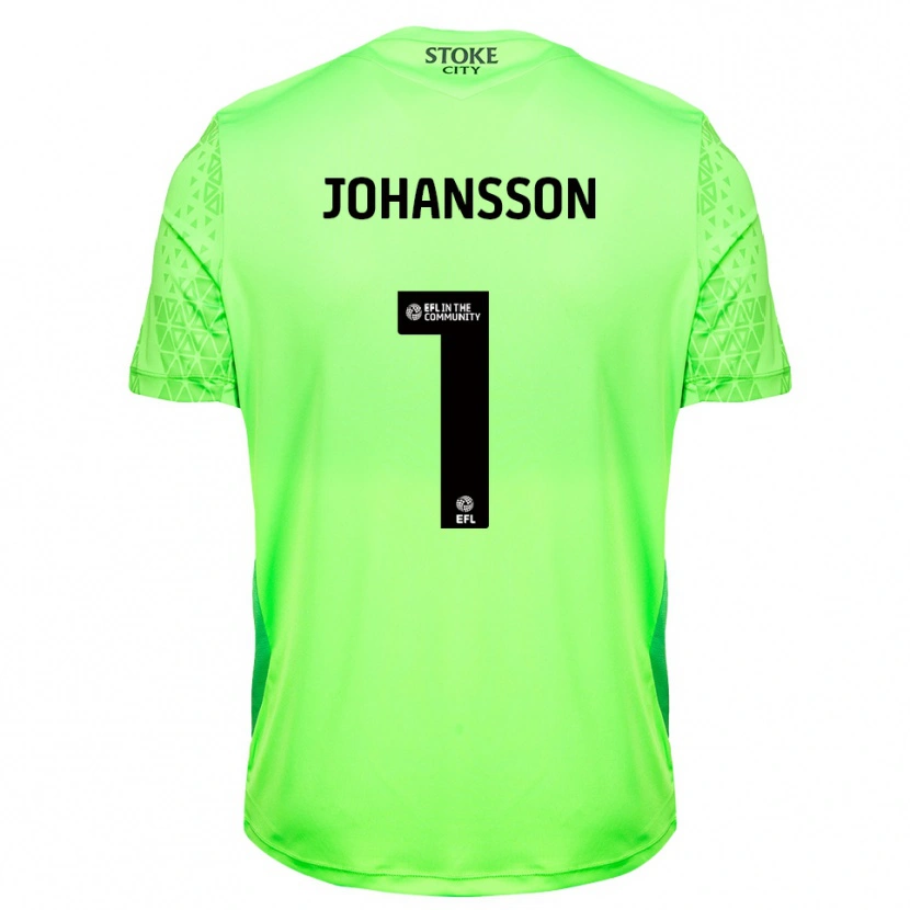 Danxen Heren Viktor Johansson #1 Groen Zwart Keepersshirt 2025/26 T-Shirt België