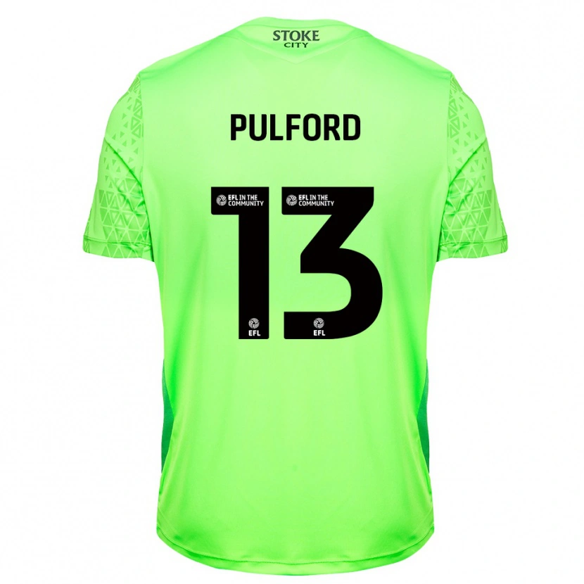 Danxen Heren Lucas Pulford #13 Groen Zwart Keepersshirt 2025/26 T-Shirt België