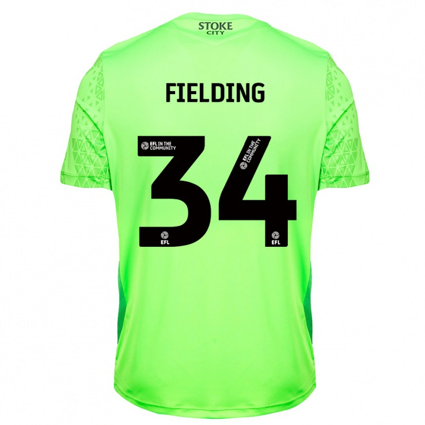 Danxen Heren Frank Fielding #34 Groen Zwart Keepersshirt 2025/26 T-Shirt België