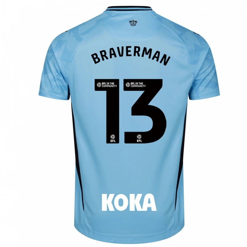 Danxen Heren Zack Braverman #13 Licht Hemelsblauw Keepersshirt 2025/26 T-Shirt België