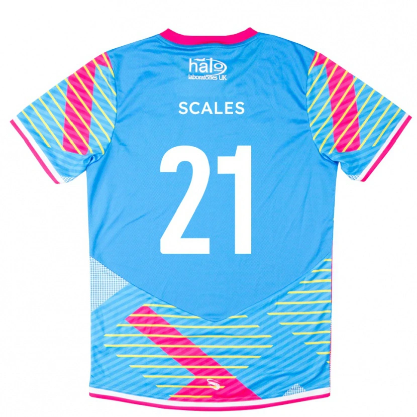 Danxen Heren Alfie Scales #21 Hemelsblauw Roze Keepersshirt 2025/26 T-Shirt België
