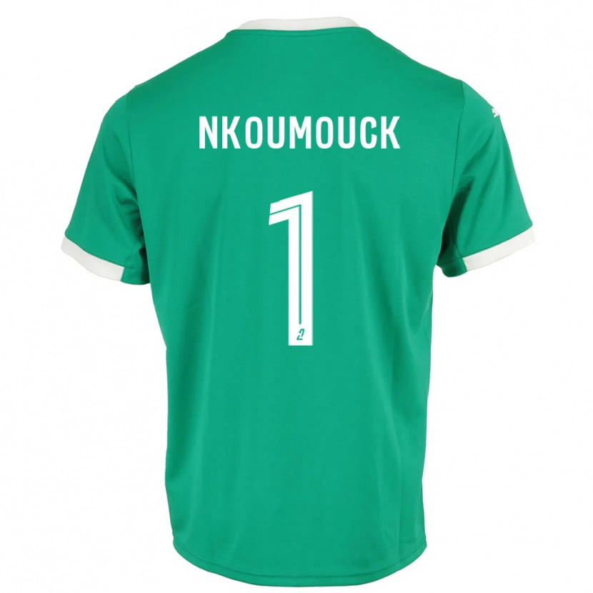 Danxen Heren Marc-Anthony Nkoumouck #1 Groen Wit Keepersshirt 2025/26 T-Shirt België