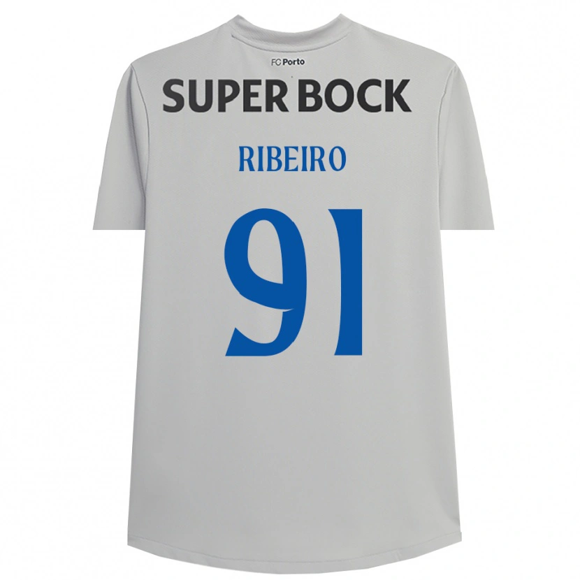 Danxen Heren Gonçalo Ribeiro #91 Lichtgrijs Zwart Keepersshirt 2025/26 T-Shirt België