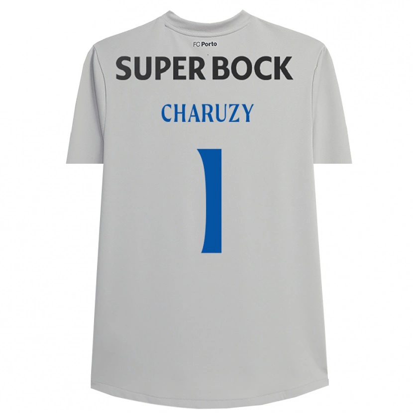 Danxen Heren Hubert Charuzy #1 Lichtgrijs Zwart Keepersshirt 2025/26 T-Shirt België