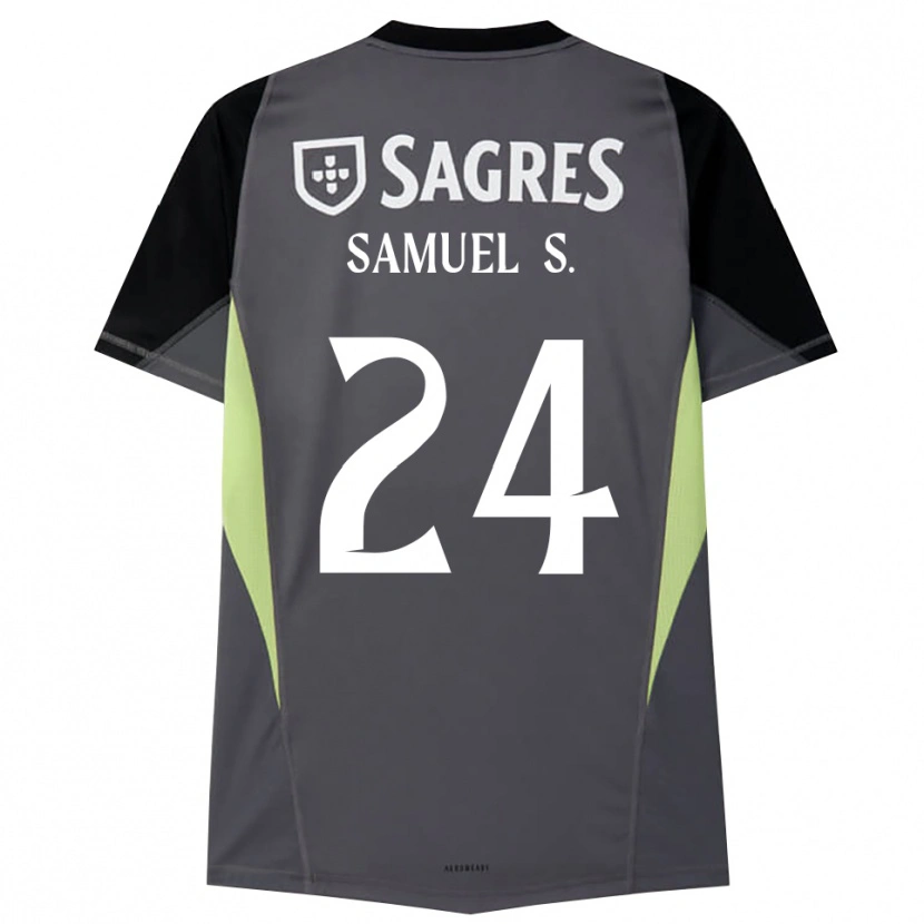 Danxen Heren Samuel Soares #24 Donkergrijs Zwart Keepersshirt 2025/26 T-Shirt België