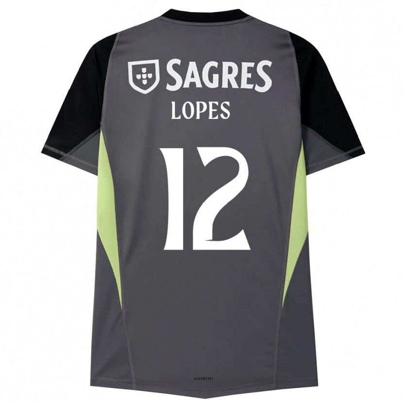 Danxen Heren Leonardo Lopes #12 Donkergrijs Zwart Keepersshirt 2025/26 T-Shirt België