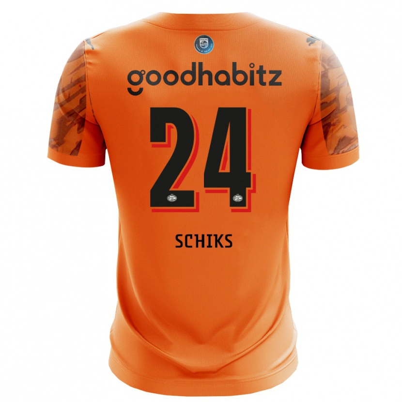 Danxen Heren Niek Schiks #24 Oranje Zwart Keepersshirt 2025/26 T-Shirt België