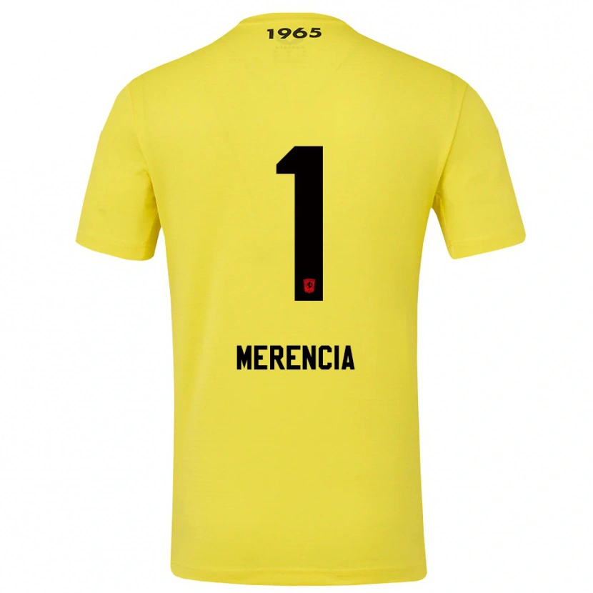 Danxen Heren Leandro Merencia #1 Geel Zwart Keepersshirt 2025/26 T-Shirt België