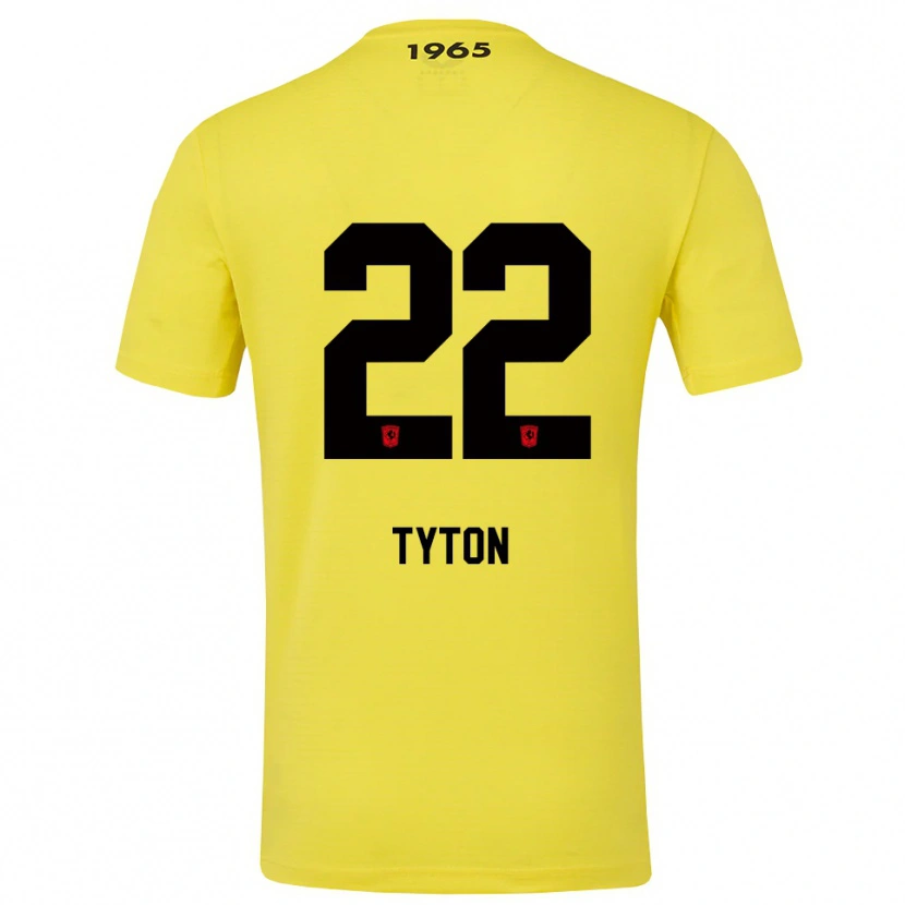 Danxen Heren Przemyslaw Tyton #22 Geel Zwart Keepersshirt 2025/26 T-Shirt België