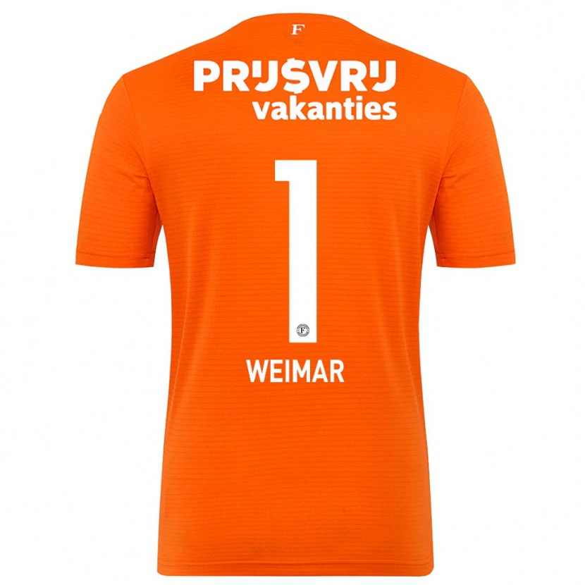 Danxen Heren Jacintha Weimar #1 Oranje Zwart Keepersshirt 2025/26 T-Shirt België