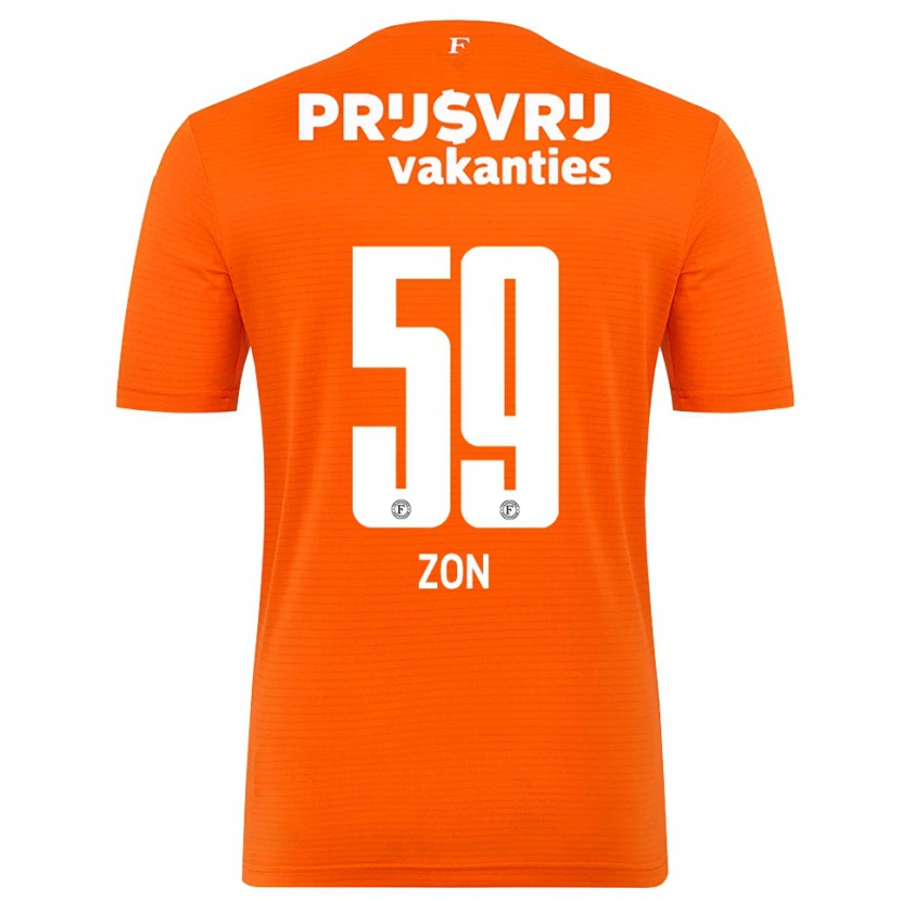 Danxen Heren Oier Zon #59 Oranje Zwart Keepersshirt 2025/26 T-Shirt België