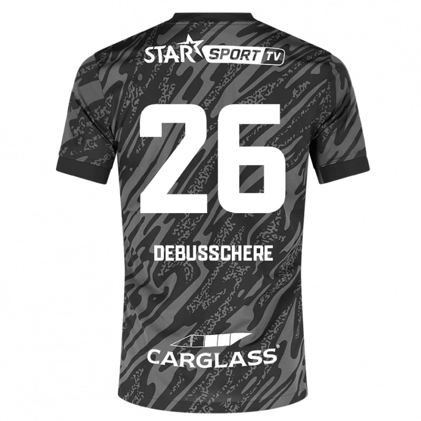 Danxen Heren Vic Debusschere #26 Donkergrijs Zwart Keepersshirt 2025/26 T-Shirt België