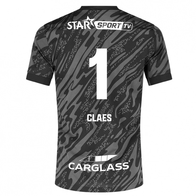 Danxen Heren Mirthe Claes #1 Donkergrijs Zwart Keepersshirt 2025/26 T-Shirt België
