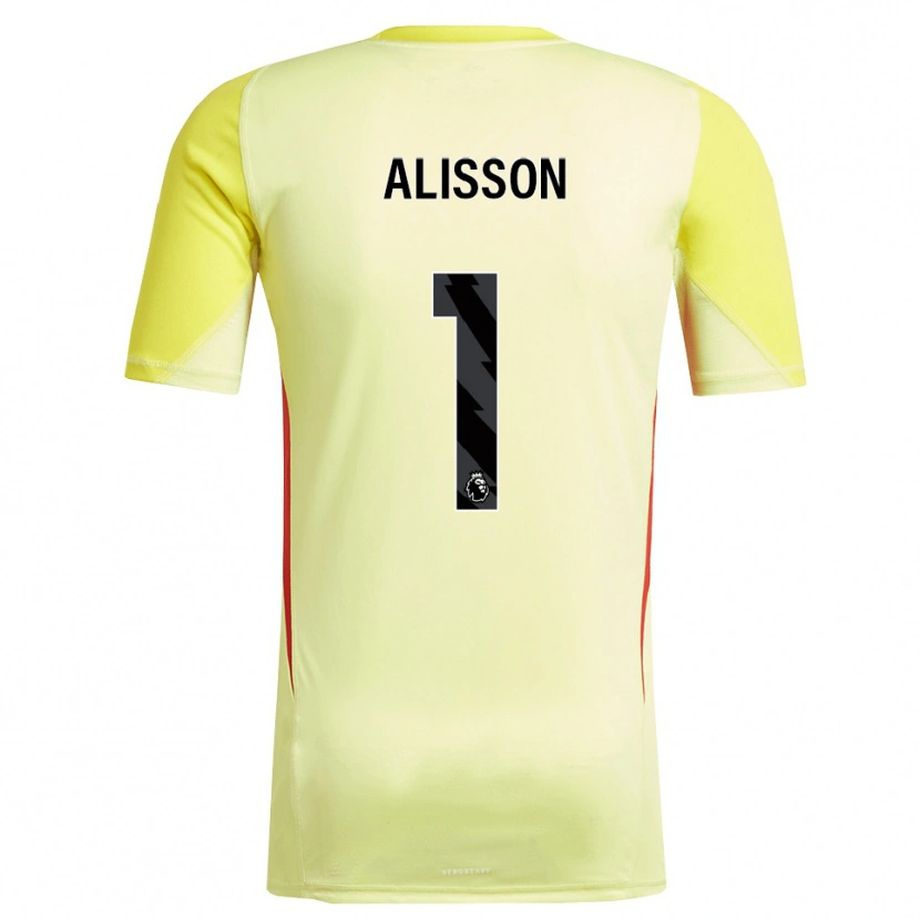 Danxen Heren Alisson #1 Geel Rood Keepersshirt 2025/26 T-Shirt België