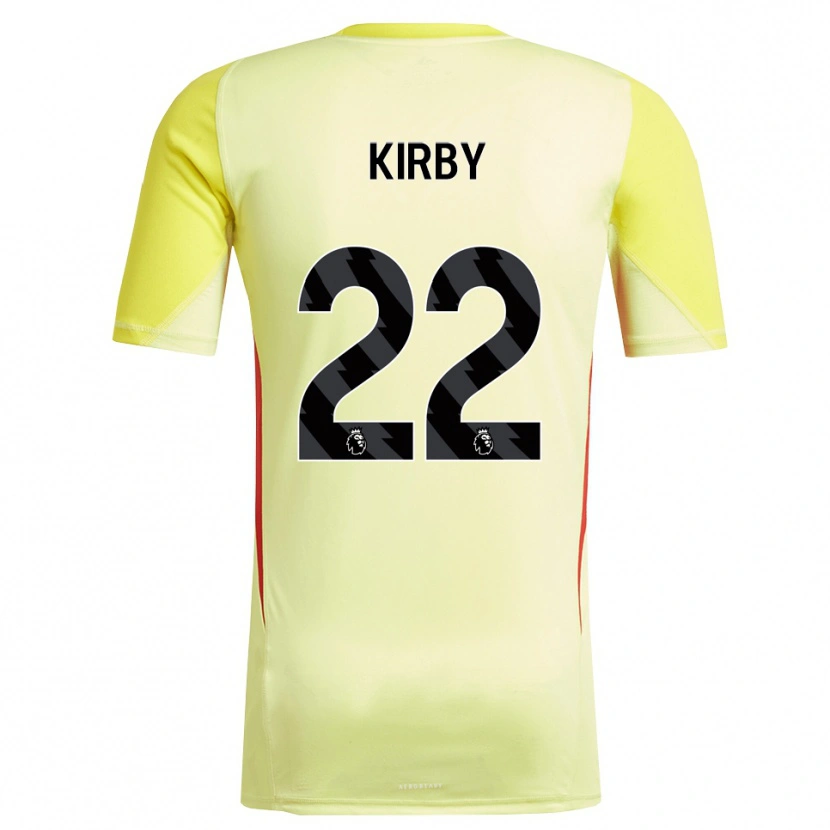 Danxen Heren Faye Kirby #22 Geel Rood Keepersshirt 2025/26 T-Shirt België