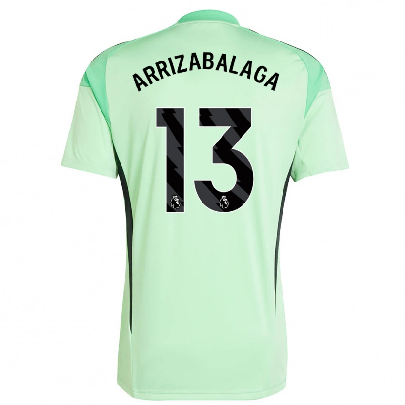 Danxen Heren Kepa Arrizabalaga #13 Lichtgroen Zwart Keepersshirt 2025/26 T-Shirt België