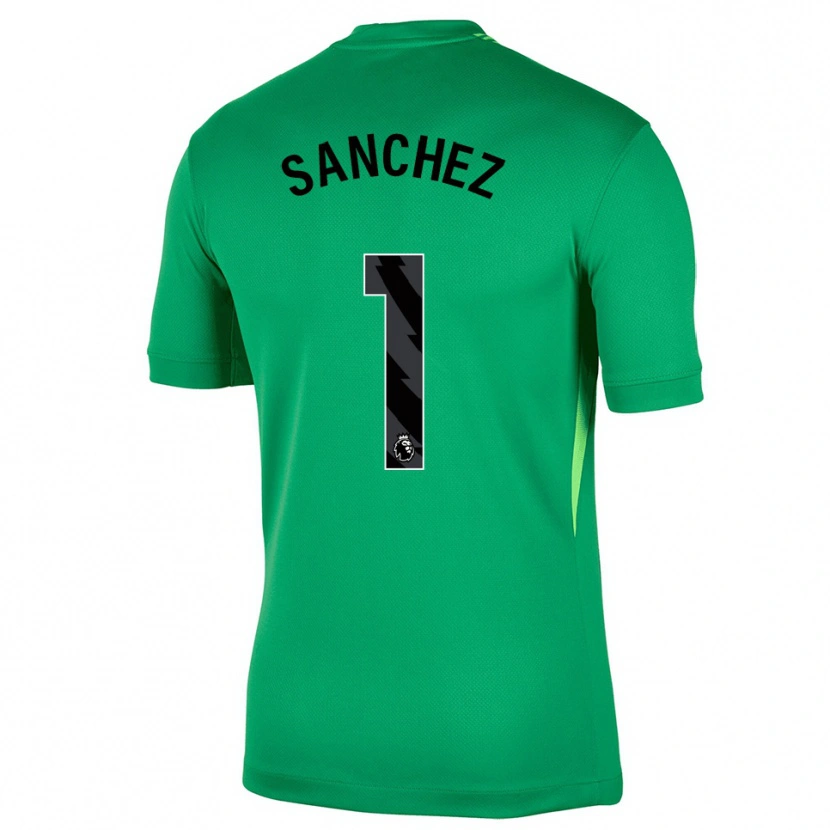Danxen Heren Robert Sánchez #1 Groen Zwart Keepersshirt 2025/26 T-Shirt België