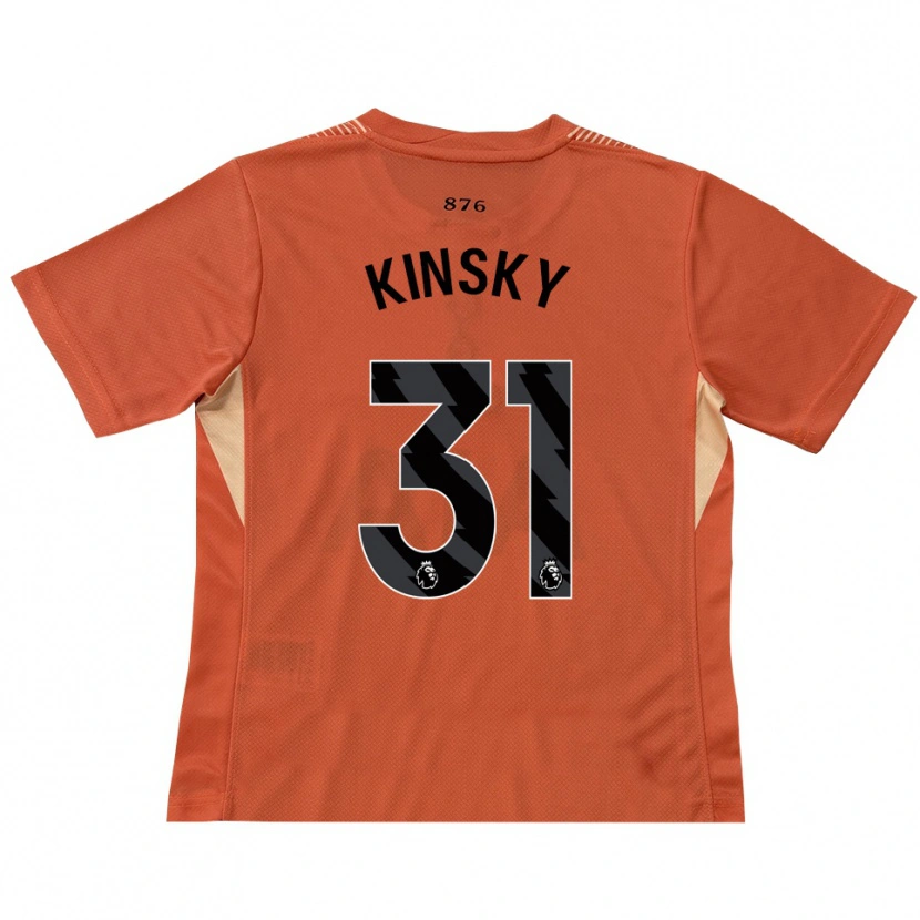 Danxen Heren Antonín Kinský #31 Oranje Zwart Keepersshirt 2025/26 T-Shirt België