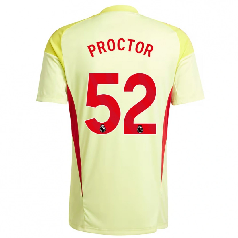 Danxen Heren Sam Proctor #52 Lichtgeel Keepersshirt 2025/26 T-Shirt België