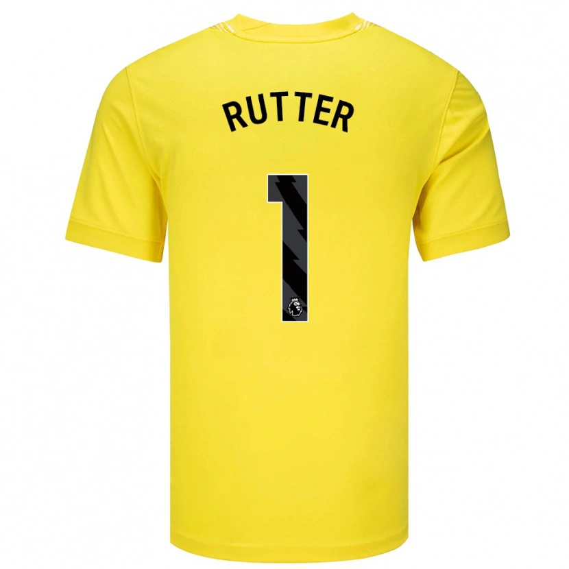 Danxen Heren William Rutter #1 Geel Zwart Keepersshirt 2025/26 T-Shirt België