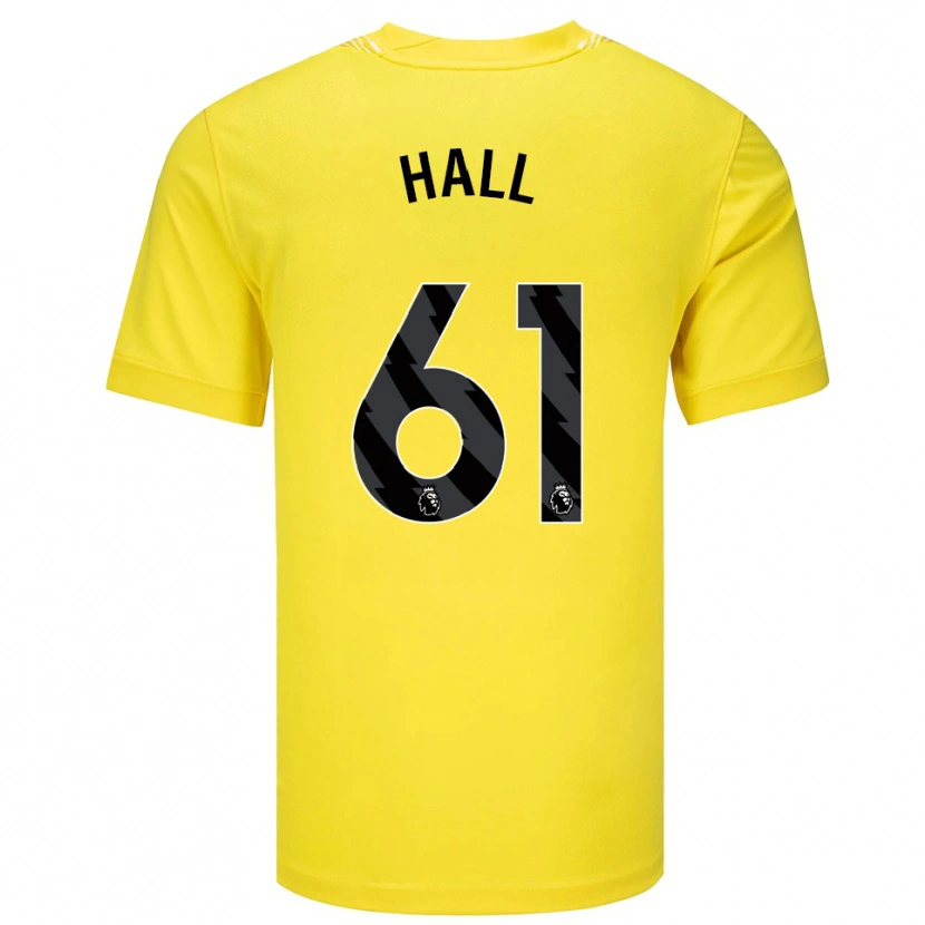 Danxen Heren Steven Hall #61 Geel Zwart Keepersshirt 2025/26 T-Shirt België
