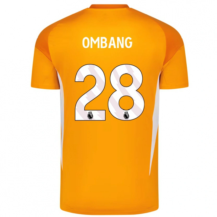 Danxen Heren Darryl Ombang #28 Oranje Wit Keepersshirt 2025/26 T-Shirt België