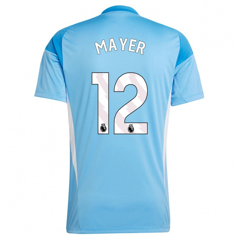 Danxen Heren Oliver Mayer #12 Blauw Wit Keepersshirt 2025/26 T-Shirt België