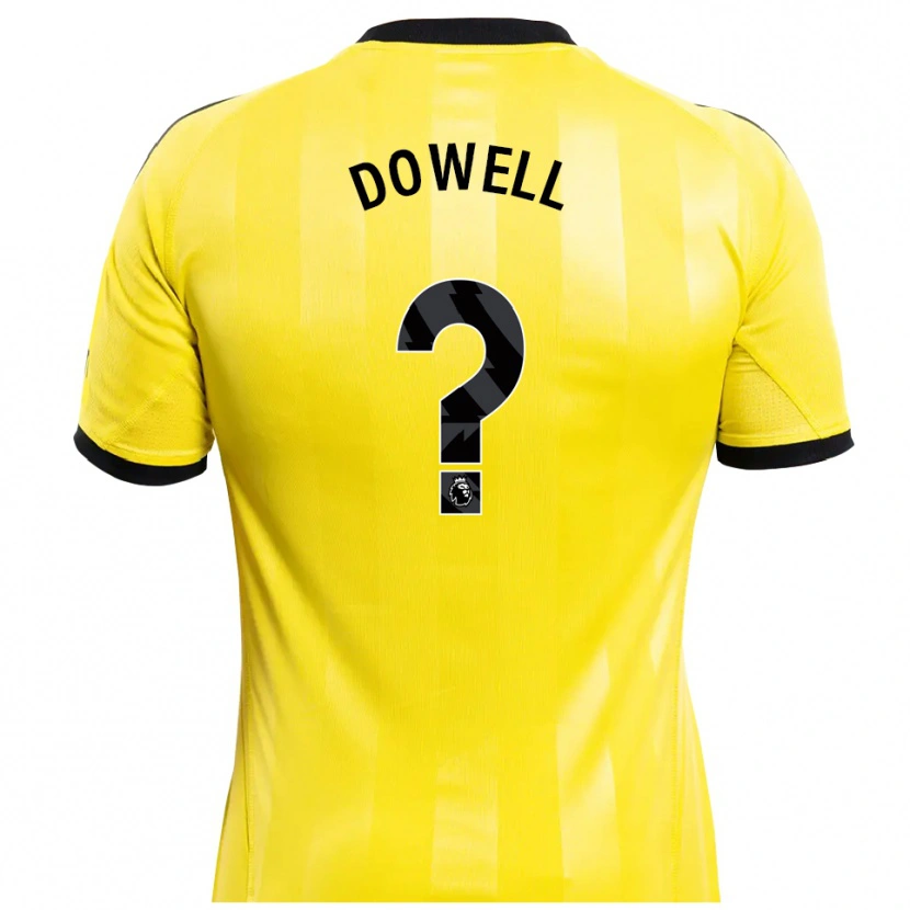 Danxen Heren Roman Dowell #0 Geel Zwart Keepersshirt 2025/26 T-Shirt België