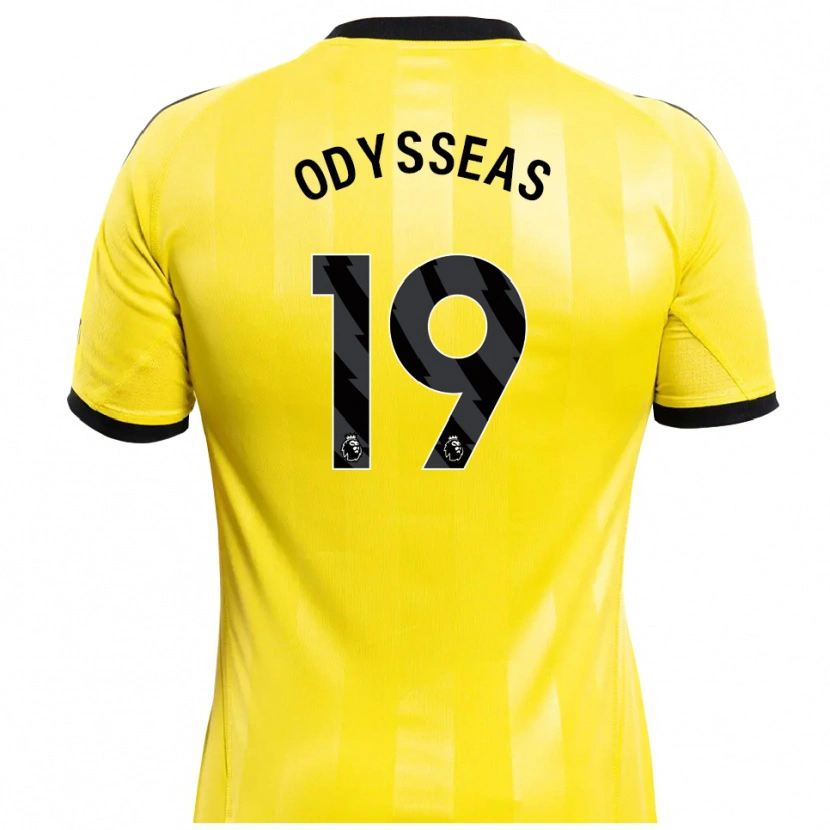 Danxen Heren Odysseas Vlachodimos #19 Geel Zwart Keepersshirt 2025/26 T-Shirt België