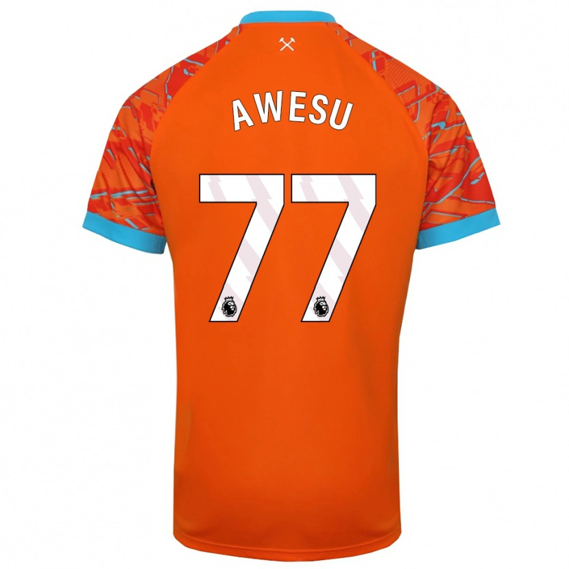 Danxen Heren Lanre Awesu #77 Oranje Wit Keepersshirt 2025/26 T-Shirt België