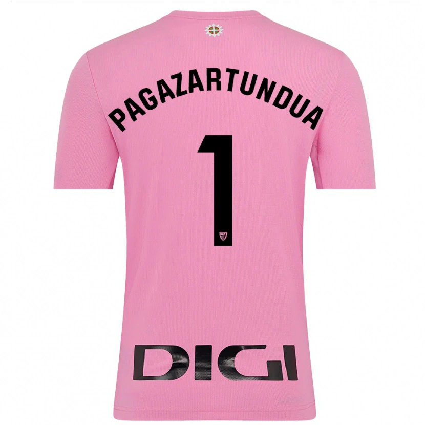 Danxen Heren Iker Pagazartundua #1 Roze Zwart Keepersshirt 2025/26 T-Shirt België