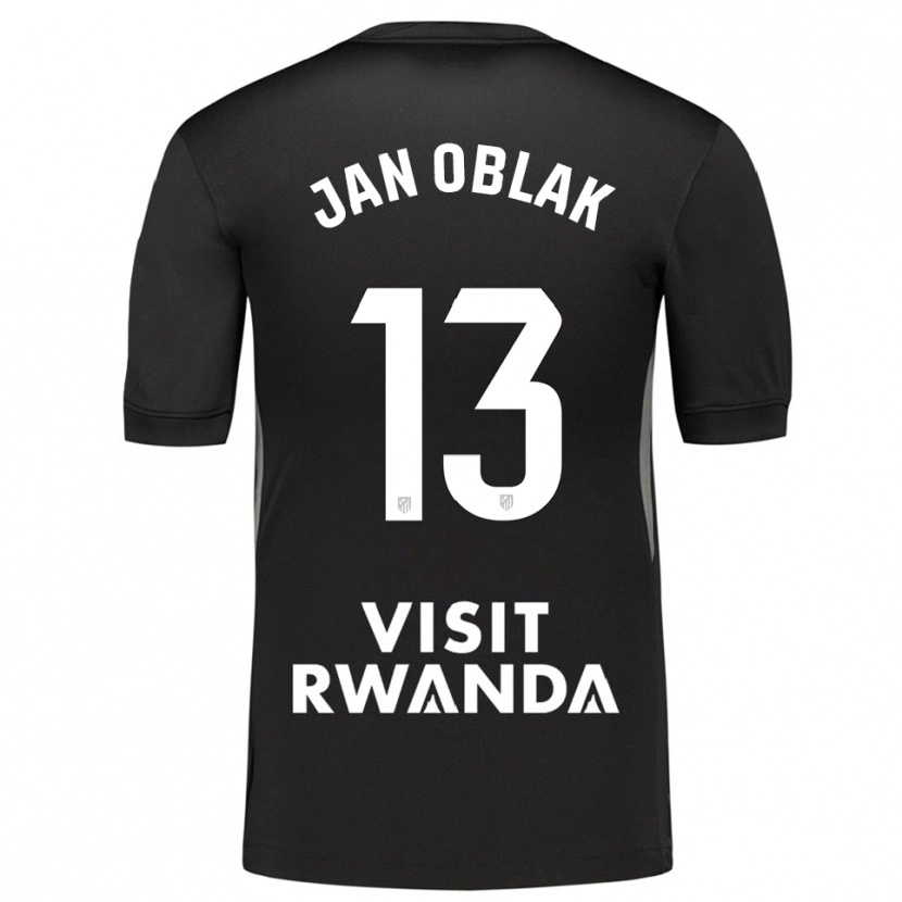 Danxen Heren Jan Oblak #13 Zwart Wit Keepersshirt 2025/26 T-Shirt België