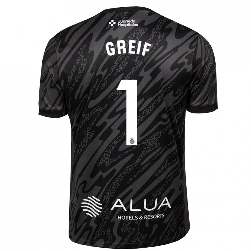 Danxen Heren Dominik Greif #1 Donkergrijs Zwart Keepersshirt 2025/26 T-Shirt België